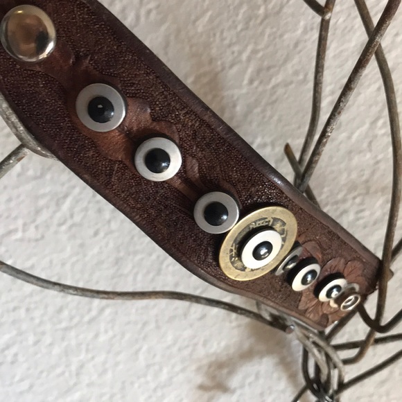 Vintage Leather Cuff Bracelet - Picture 3 of 3